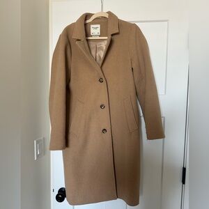 Abercrombie Dad Coat in Camel